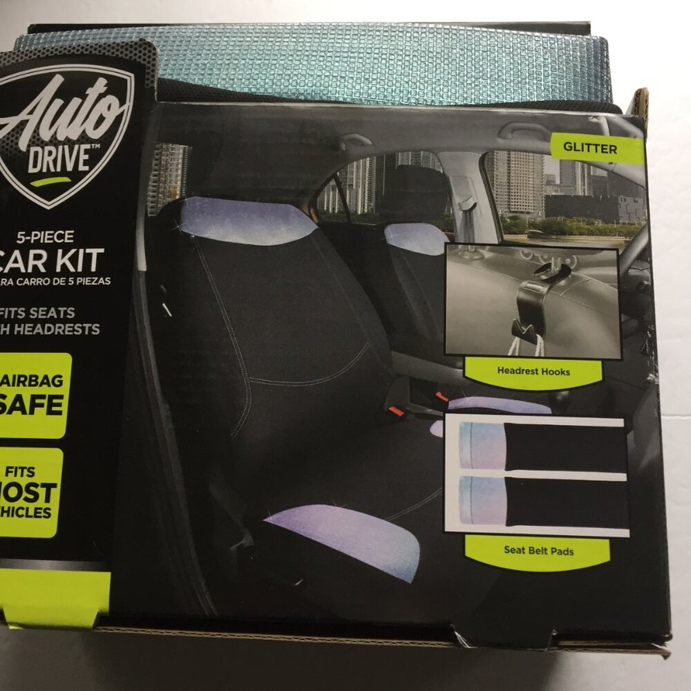 NEW Auto Drive 5 Piece Car Seat Cover Kit - Picture 5 of 15